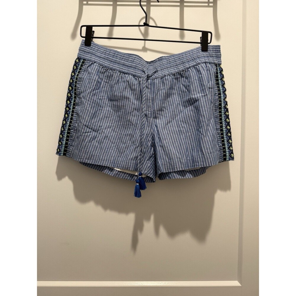Vineyard Vines Women’s Size Small S Pull On Embroidered Shorts Tassel Blue
